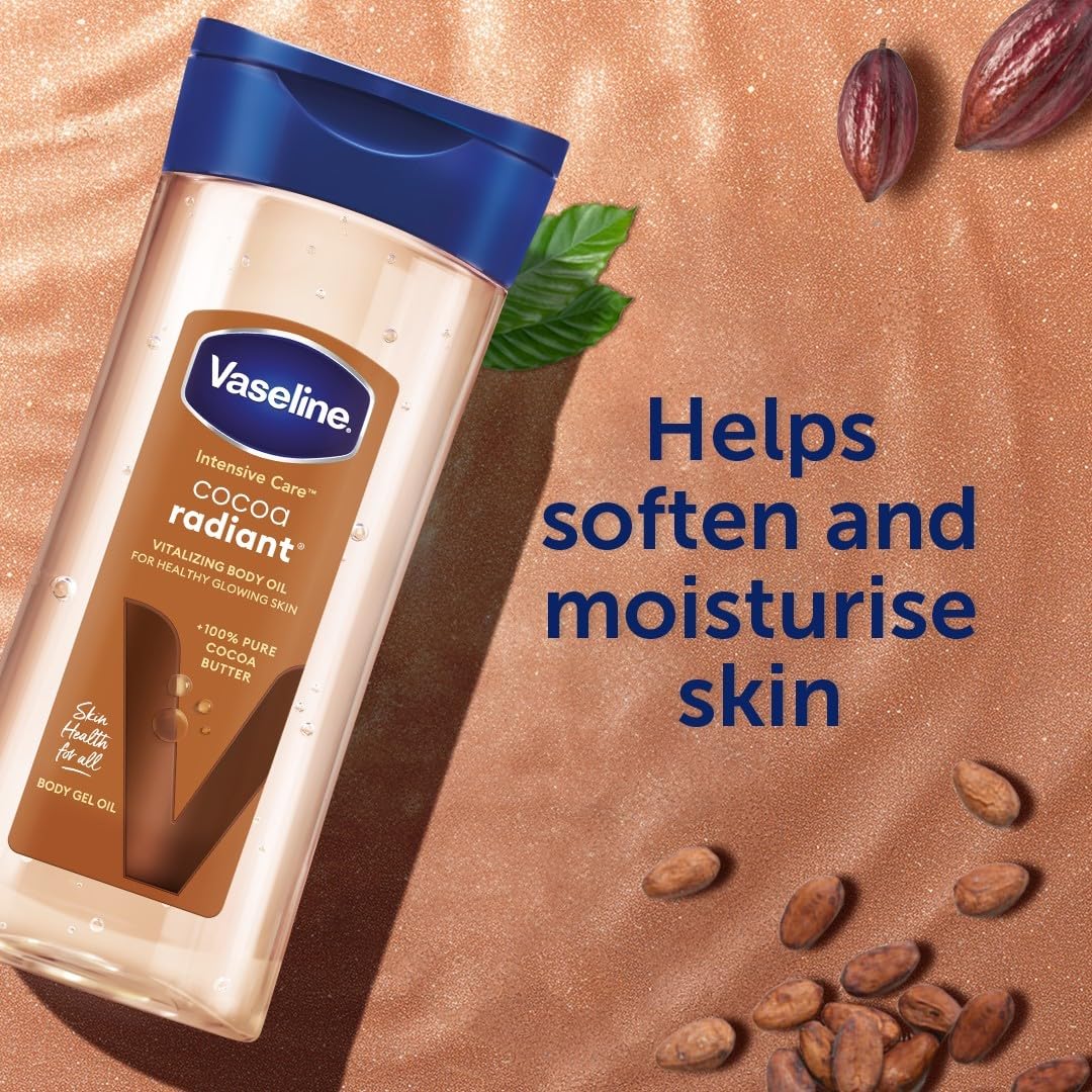 Amazon | Vaseline 集中ケアココアラディアントボディジェルオイル